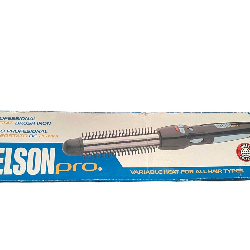 Belson Pro Curling Iron Brush Professional Rheostat 1” 25561 Gently Used In Box